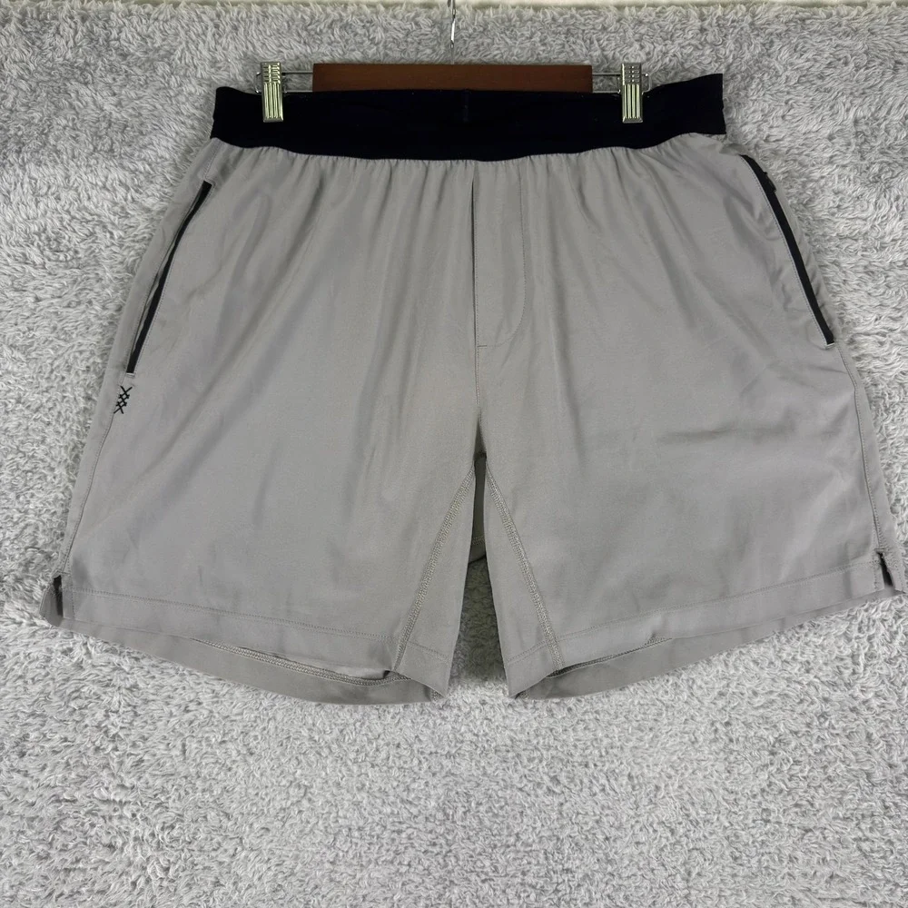Rhone Men's Mako Tech Shorts Unlined Sage Green Grey Size L Athletic